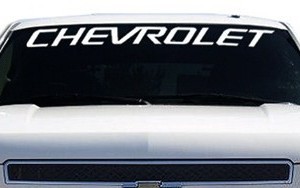 Vinyl Windshield Banner Decal Stickers Fits Chevy Custom Sticker Shop