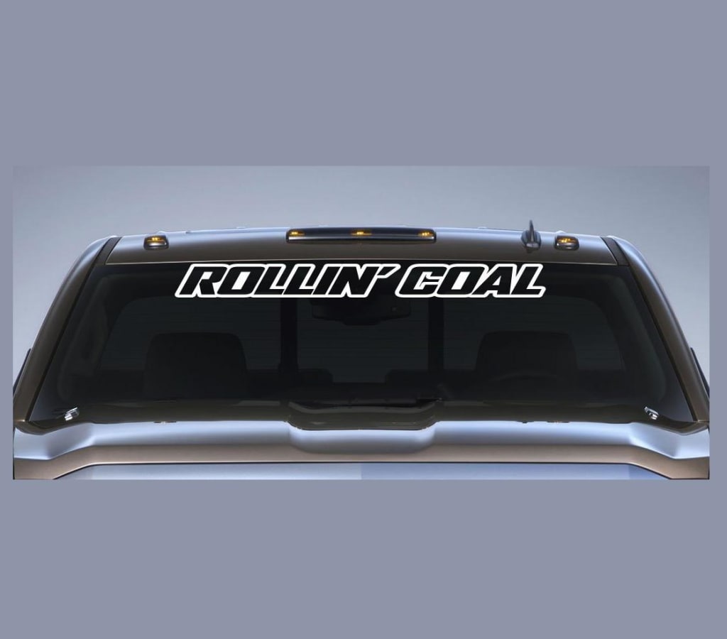 Rollin Coal Diesel Vinly Window Decal Stickers