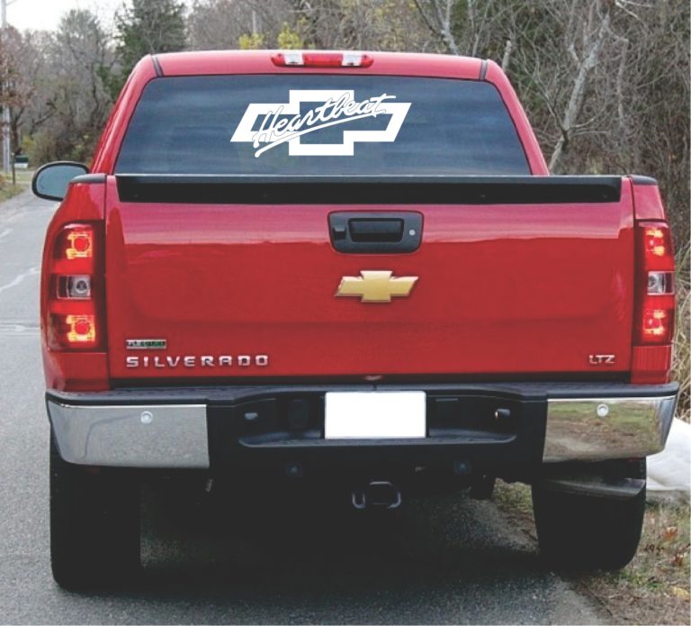 Chevrolet Heartbeat Truck Window Decal Sticker Sticker Shop