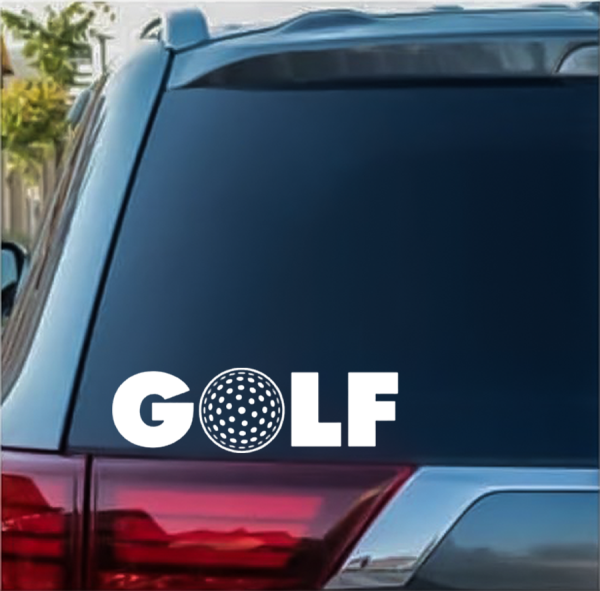Golf Golfing Window Decal Sticker
