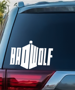 Bad Wolf Dr Who window decal Sticker