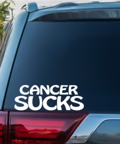 Cancer Sucks II Window Decal Sticker