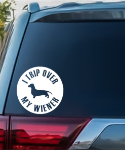 Dachshund Trip Of Weiner Window Decal Sticker