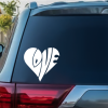 Love Heart Window Decal Sticker