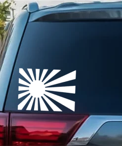 Sun Flag JDM Car Window Decal Stickers