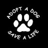 Adopt a Dog Animal Stickers - https://customstickershop.us/product-category/animal-stickers/