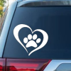 Heart Paw Animal Pet Decal Sticker