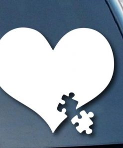 Autism Awareness Puzzle Car Decal - https://customstickershop.us/product-category/stickers-for-cars/
