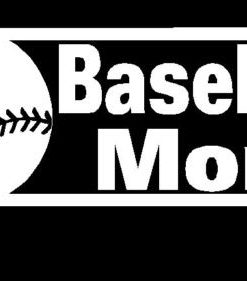 Baseball Mom II Decal Sticker - https://customstickershop.us/product-category/family-sports-stickers/