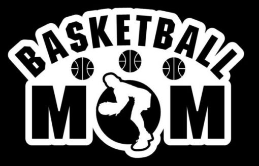 Basketball Mom Girl Decal Sticker - https://customstickershop.us/product-category/family-sports-stickers/