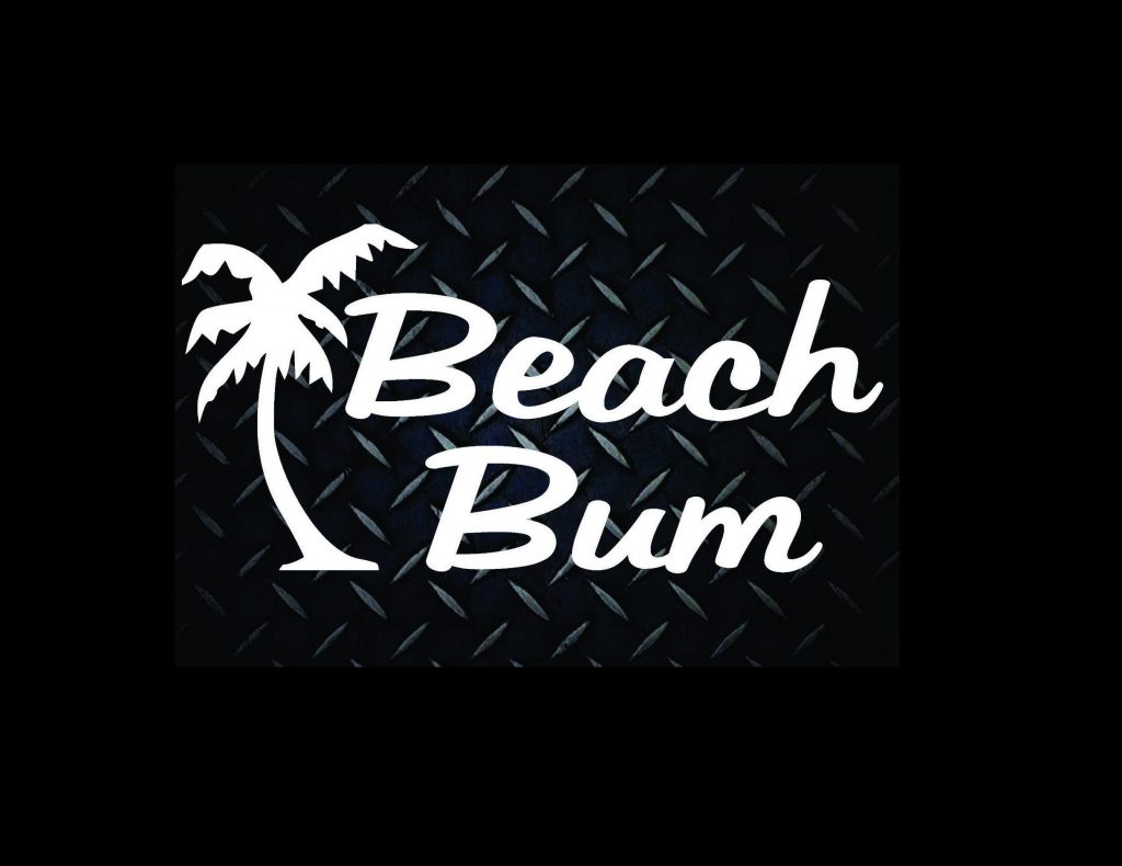 Beach Bum Stickers for Cars - https://customstickershop.us/product-category/stickers-for-cars/