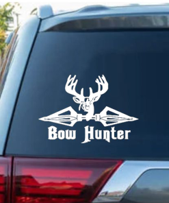 Bow Hunter Broad head Hunting Window decal Sticker