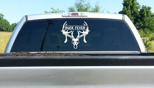 Buck Fever Truck Hunting Window decal Sticker