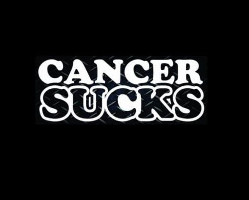 Cancer Sucks Window Decal Sticker - https://customstickershop.us/product-category/stickers-for-cars/