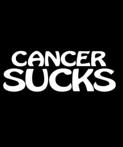 Cancer Sucks II Window Decal Sticker - https://customstickershop.us/product-category/stickers-for-cars/
