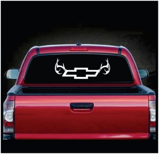 Chevy Antler bowtie rear window decal sticker
