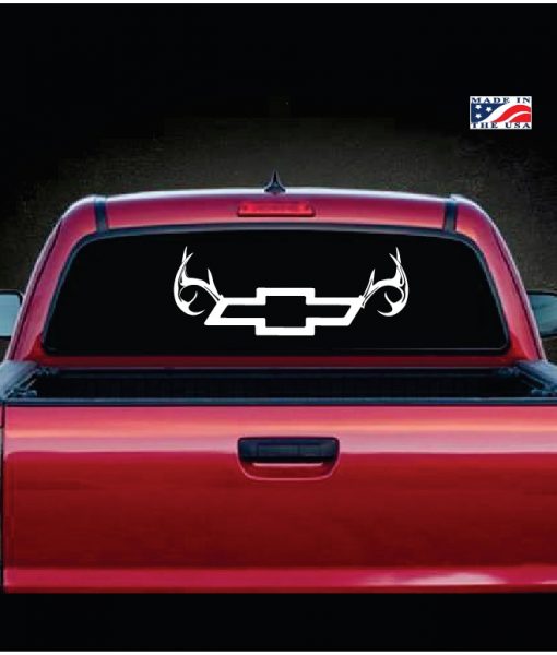 Chevy Chevrolet Bowtie Antler Truck Decal Stickers – Custom Sticker Shop