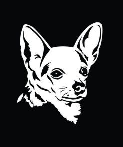 Chihuahua Head Window Decals - https://customstickershop.us/product-category/animal-stickers/