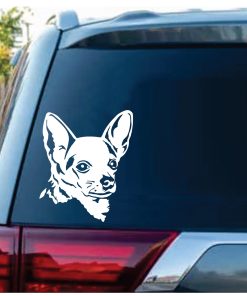 Chihuahua Apple Head Window Decal Sticker