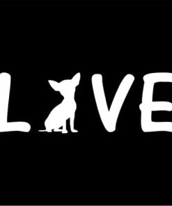 Chihuahua Love Window Decals - https://customstickershop.us/product-category/animal-stickers/