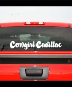 Cowgirl Cadillac Truck Decals - https://customstickershop.us/product-category/western-decals/