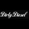 Dirty Diesel Script Vinyl Window Decal Sticker