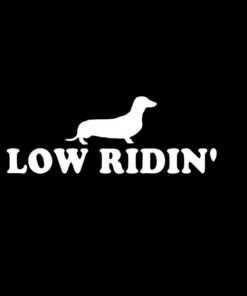 Dachshund Low ridin Window Decals - https://customstickershop.us/product-category/animal-stickers/