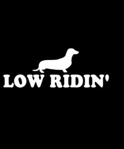 Dachshund Low ridin Window Decals