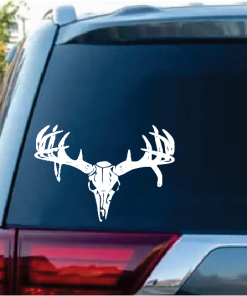 Deer Skull Rear Hunting Window Decal Sticker D2