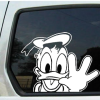 Donald Duck waving - Cartoon Decal Sticker