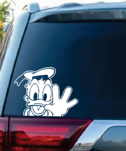 Donald Duck waving - Cartoon Decal Sticker