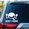 Don't Panic Hitchhikers Guide Window Decal Sticker A3
