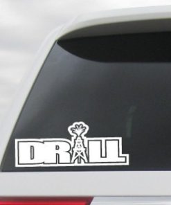 Drill Oil Field Worker Decal - https://customstickershop.us/product-category/career-occupation-decals/