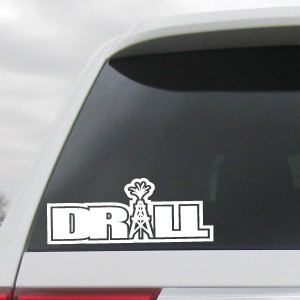 Drill Oil Field Worker Decal - https://customstickershop.us/product-category/career-occupation-decals/