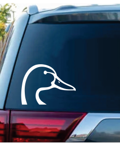 Duck Head Hunting Window Decal Sticker