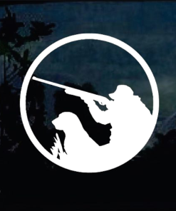 Ducks and Dogs Hunting II Hunting Window decal Sticker