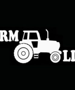 Farm Life Tractor Window Decals - https://customstickershop.us/product-category/funny-window-decals/