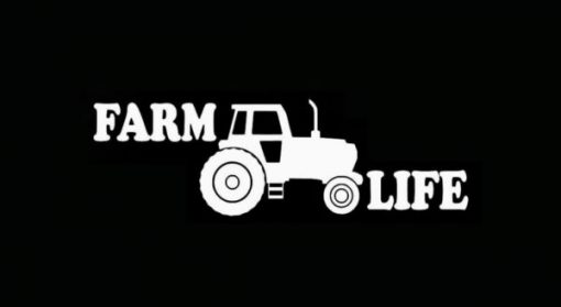 Farm Life Tractor Window Decals - https://customstickershop.us/product-category/funny-window-decals/
