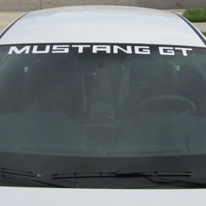 Banner ford gt mustang windshield #7