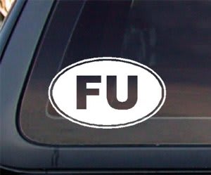 Fuck You Fu Oval JDM Stickers - https://customstickershop.us/product-category/jdm-stickers/