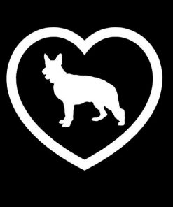 German Shepherd Heart Decals - https://customstickershop.us/product-category/animal-stickers/