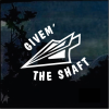 Give em the Shaft Bow Hunting Window Decal Sticker