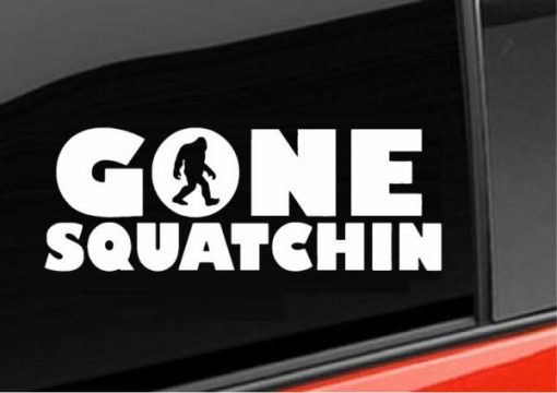 Gone Squatchin Window Decal - https://customstickershop.us/product-category/stickers-for-cars/