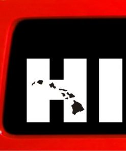 HI Hawaii Window Decal Sticker - https://customstickershop.us/product-category/stickers-for-cars/