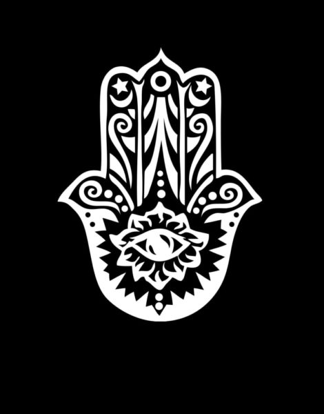 Hamsa Hand Window Decal Sticker - https://customstickershop.us/product-category/stickers-for-cars/