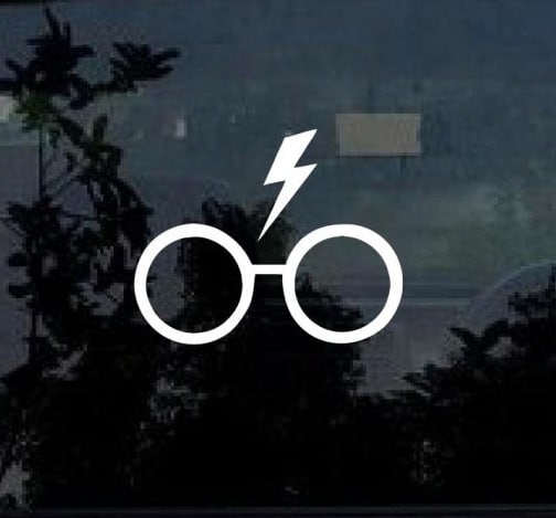 Harry Potter Glasses decal sticker
