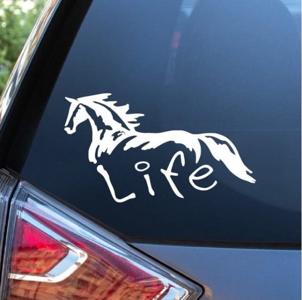 Horse Life Horse Window Decal Sticker