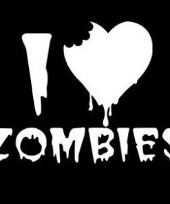 Love Zombies Zombie Stickers - https://customstickershop.us/product-category/zombie-stickers/