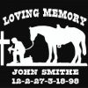 In loving Memory Decal Cowboy Cross ii - https://customstickershop.us/product-category/in-loving-memory-decals/