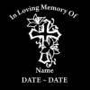 loving Memory Decal Cross Roses - https://customstickershop.us/product-category/in-loving-memory-decals/